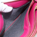 CELINE Trio Small Shoulder Bag Leather Pink Gold Auth BA7686-21