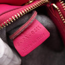 CELINE Trio Small Shoulder Bag Leather Pink Gold Auth BA7686-12