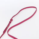 CELINE Trio Small Shoulder Bag Leather Pink Gold Auth BA7686-8