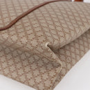 CELINE Macadam Canvas Tote Bag PVC Beige Auth BA7687-8