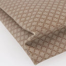 CELINE Macadam Canvas Tote Bag PVC Beige Auth BA7687-17