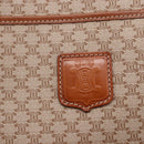 CELINE Macadam Canvas Tote Bag PVC Beige Auth BA7687-18