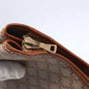 CELINE Macadam Canvas Tote Bag PVC Beige Auth BA7687-9