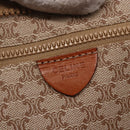 CELINE Macadam Canvas Tote Bag PVC Beige Auth BA7687-19