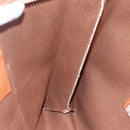 CELINE Macadam Canvas Tote Bag PVC Beige Auth BA7687-22