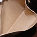 CELINE Macadam Canvas Tote Bag PVC Beige Auth BA7687-23