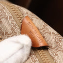 CELINE Macadam Canvas Tote Bag PVC Beige Auth BA7687-12