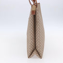 CELINE Macadam Canvas Tote Bag PVC Beige Auth BA7687-4