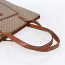 CELINE Macadam Canvas Tote Bag PVC Beige Auth BA7687-7