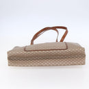 CELINE Macadam Canvas Tote Bag PVC Beige Auth BA7687-5