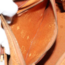 MCM Logogram Vicetos Hand Bag PVC Leather Brown Gold Auth BA7689-20