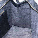 MCM Vicetos Logogram Shoulder Bag PVC Black Gold Auth BA7690-19