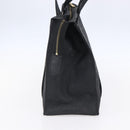 MCM Vicetos Logogram Shoulder Bag PVC Black Gold Auth BA7690-5