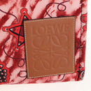 LOEWE Anagram Cushion Paula's Tote Bag Canvas Red Auth BA7691V-18
