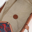 LOEWE Anagram Cushion Paula's Tote Bag Canvas Red Auth BA7691V-10