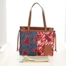 LOEWE Anagram Cushion Paula's Tote Bag Canvas Red Auth BA7691V-12