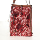 LOEWE Anagram Cushion Paula's Tote Bag Canvas Red Auth BA7691V-3