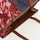 LOEWE Anagram Cushion Paula's Tote Bag Canvas Red Auth BA7691V-7