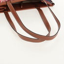 LOEWE Anagram Cushion Paula's Tote Bag Canvas Red Auth BA7691V-8