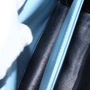 LOEWE Barcelona Shoulder Bag Leather Blue Gold Auth BA7692-11