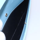 LOEWE Barcelona Shoulder Bag Leather Blue Gold Auth BA7692-12