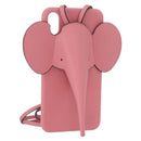 LOEWE iPhone XS Case Leather Pink Auth BA7693-1