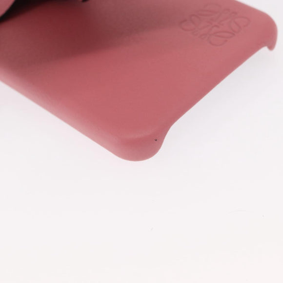 LOEWE iPhone XS Case Leather Pink Auth BA7693