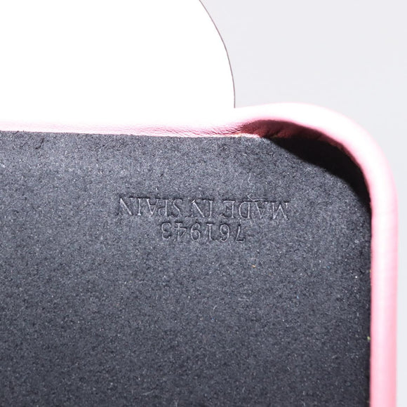 LOEWE iPhone XS Case Leather Pink Auth BA7693