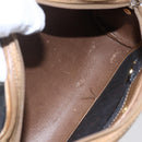 Christian Dior Honeycomb Canvas Shoulder Bag PVC Black Gold Auth BA7694-17