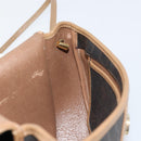 Christian Dior Honeycomb Canvas Shoulder Bag PVC Black Gold Auth BA7695-18