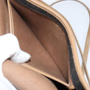 Christian Dior Honeycomb Canvas Shoulder Bag PVC Black Gold Auth BA7695-20