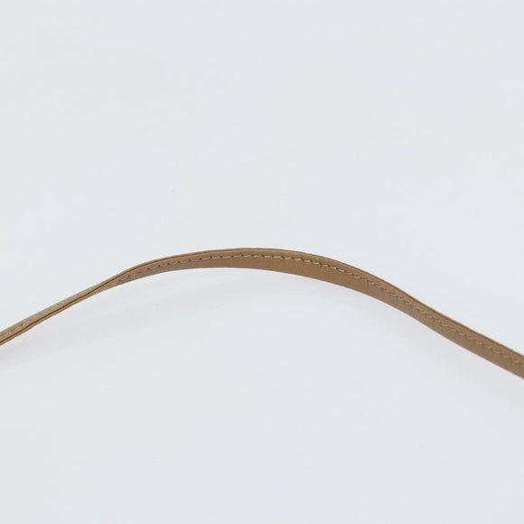 Christian Dior Honeycomb Canvas Shoulder Bag PVC Black Gold Auth BA7695