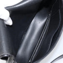 Christian Dior Honeycomb Canvas Shoulder Bag PVC Black Gold Auth BA7697-12