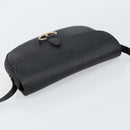 Christian Dior Honeycomb Canvas Shoulder Bag PVC Black Gold Auth BA7697-6