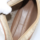 Christian Dior Honeycomb Canvas Shoulder Bag PVC Beige Gold Auth BA7698-11