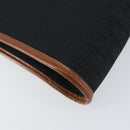 Christian Dior Trotter Canvas Shoulder Bag Black Gold Auth BA7699-9