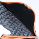 Christian Dior Trotter Canvas Shoulder Bag Black Gold Auth BA7699-12