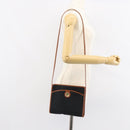 Christian Dior Trotter Canvas Shoulder Bag Black Gold Auth BA7699-21