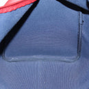 Christian Dior Trotter Canvas Boston Bag PVC Rood Goud Auth BA7700-18