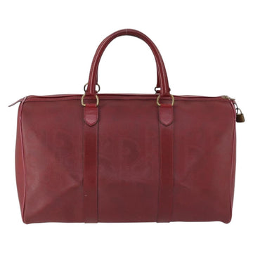 Christian Dior Trotter Canvas Boston Bag PVC Red Gold Auth BA7700 - 0
