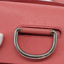 BURBERRY Shoulder Bag Leather Pink Gold Auth BA7701-18