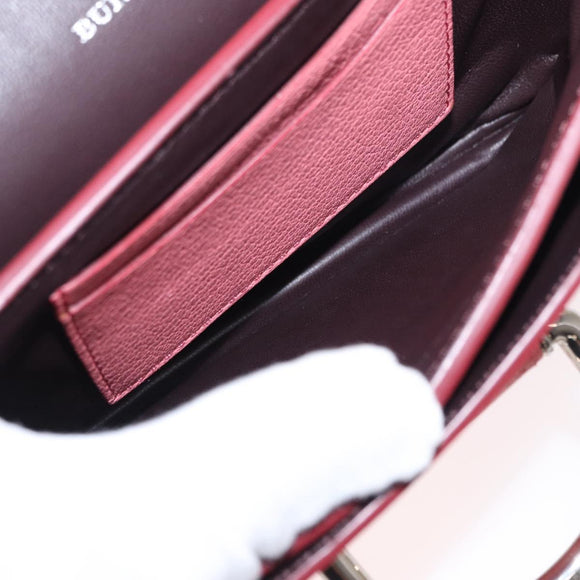 BURBERRY Schoudertas Leer Roze Goud Auth BA7701