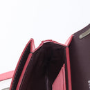 BURBERRY Shoulder Bag Leather Pink Gold Auth BA7701-21