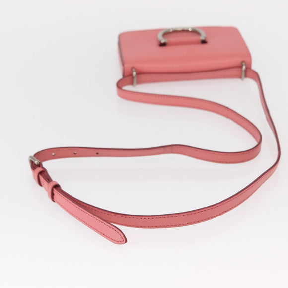 BURBERRY Schoudertas Leer Roze Goud Auth BA7701