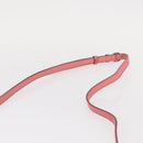 BURBERRY Shoulder Bag Leather Pink Gold Auth BA7701-8