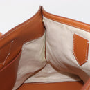 BURBERRY Tote Bag Canvas Leather White Gold Auth BA7702-18