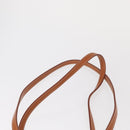 BURBERRY Tote Bag Canvas Leather White Gold Auth BA7702-14