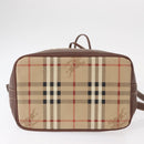 Burberrys Nova Check Shoulder Bag PVC Beige Gold Auth BA7703-6