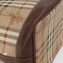 Burberrys Nova Check Shoulder Bag PVC Beige Gold Auth BA7703-16