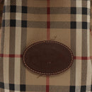 Burberrys Nova Check Shoulder Bag PVC Beige Gold Auth BA7703-18